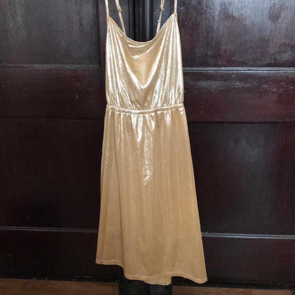 Gold dress